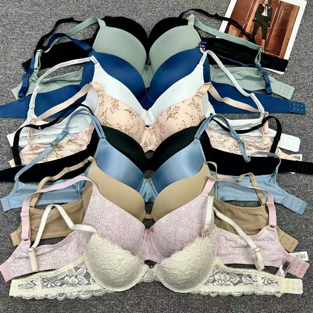 B0288 # cauda baja mezcla de damas sujetadores bordados de encaje sexy ajustable ropa interior de niñas Europa y América