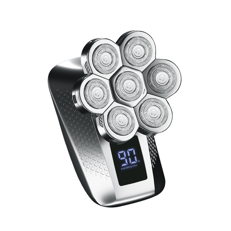 Afeitadora eléctrica de 7 cuchillas, cuerpo completo, pantalla digital, fábrica al por mayor