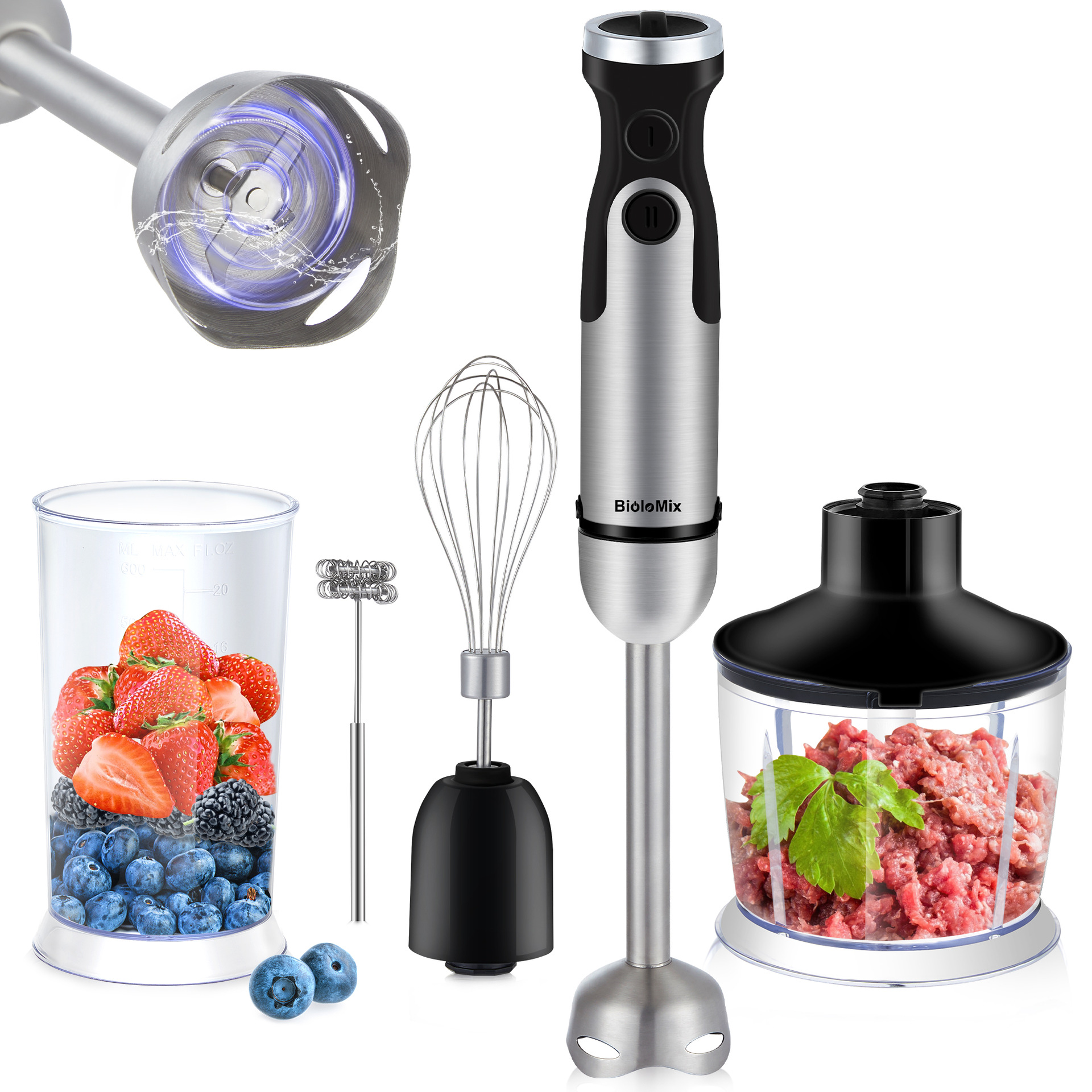 Batidora de mano para comercio exterior transfronterizo, exprimidor, procesador de alimentos, picadora de carne, homogeneizador, BATIDORA DE MANO image 5