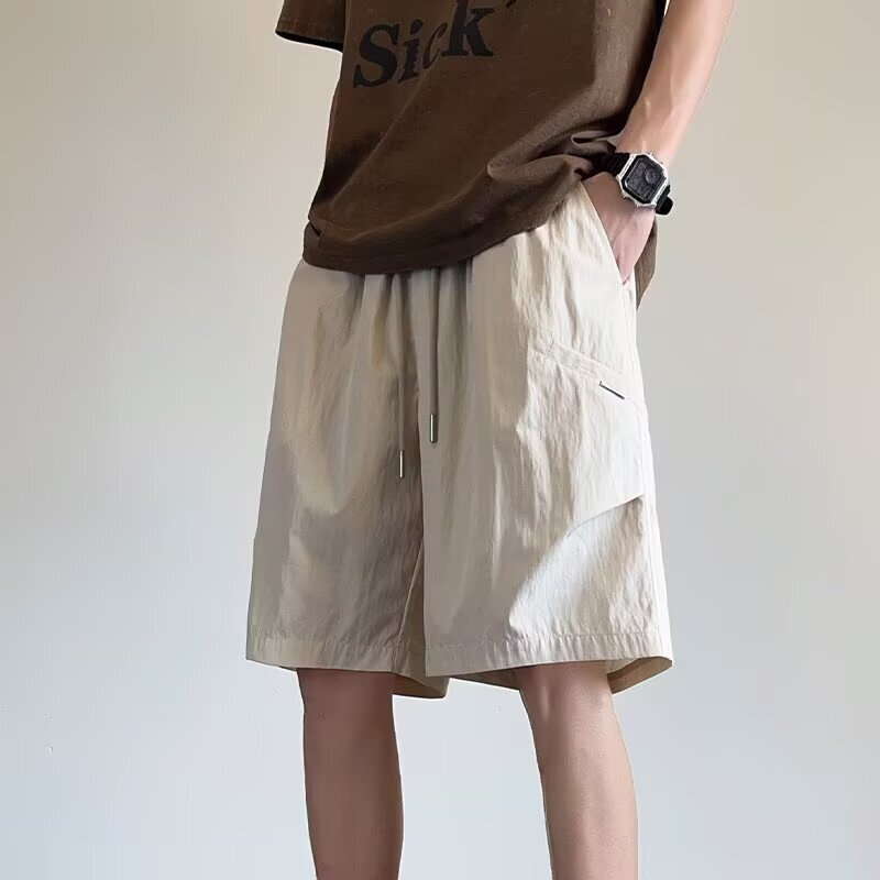 2026 Trendy Japanese-Style Workwear Casual Shorts for Men, Summer Fashion New Harajuku Style, Wholesale Available