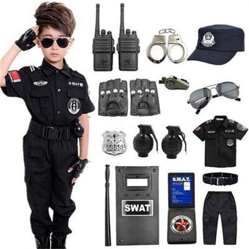 儿童小警察服套装男女童警服小特警装备特种兵军训演出服玩具套装
