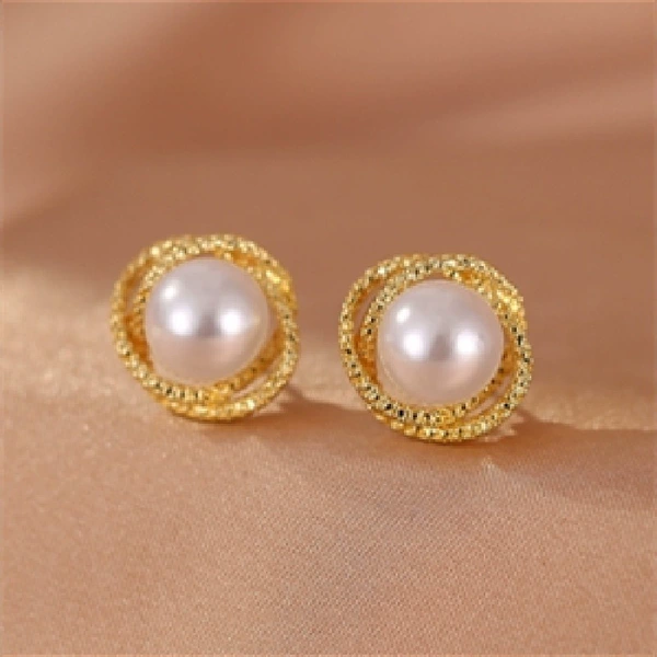 23#Pearl earrings N1007