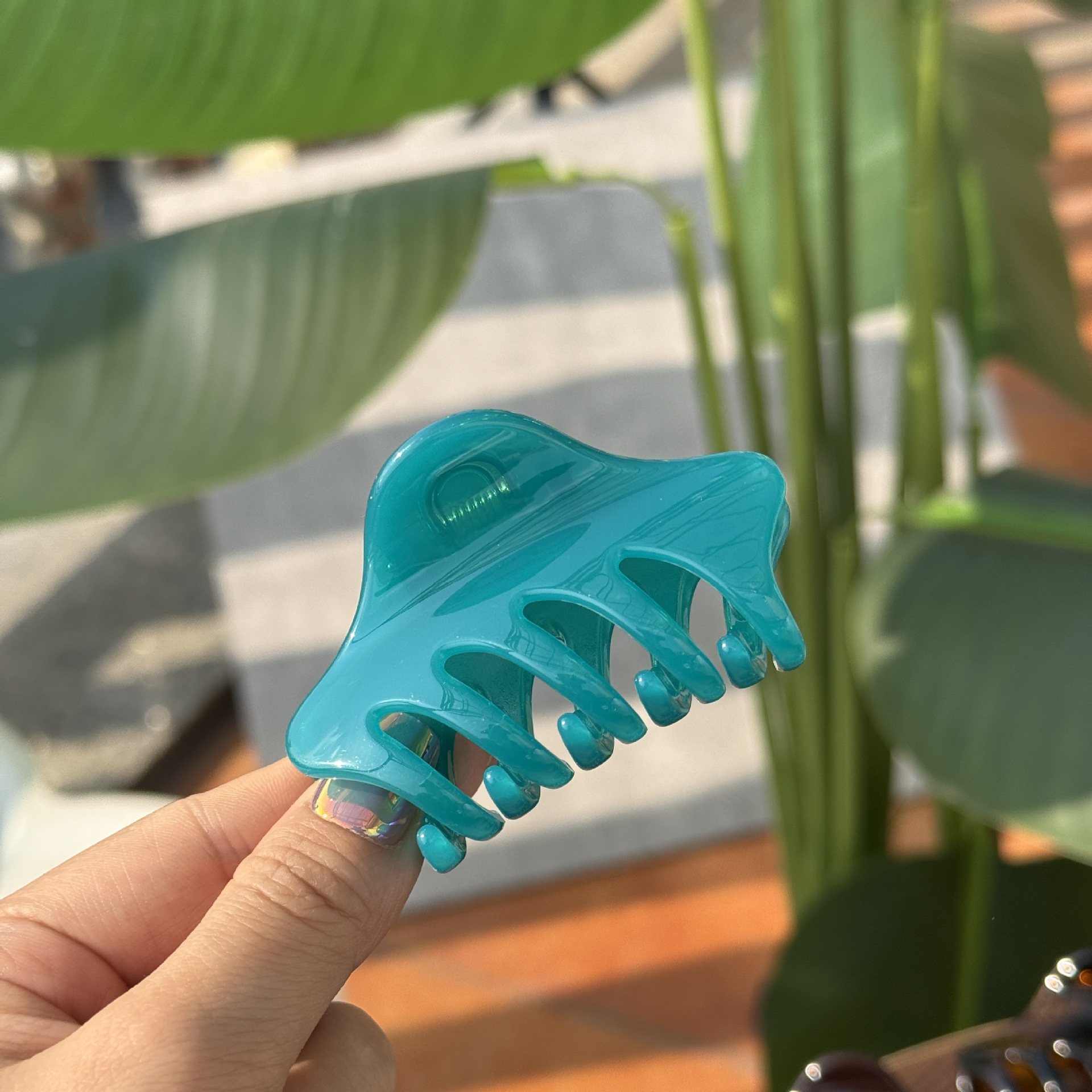 45g Weight Hair Claws Hair Accessories Type 1 Piece Quantity Holiday, Daily, Street Occasion Plastic, Resin Material Solid Color Pattern All Seasons Season Women's Gender Polishing Design Simple Style Style Simple Style Women's Solid Color Plastic Resin Polishing Hair Claws 6