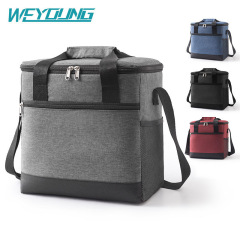 亞馬遜牛津布保溫袋批發可摺疊冰包防漏午餐包冷藏手提包