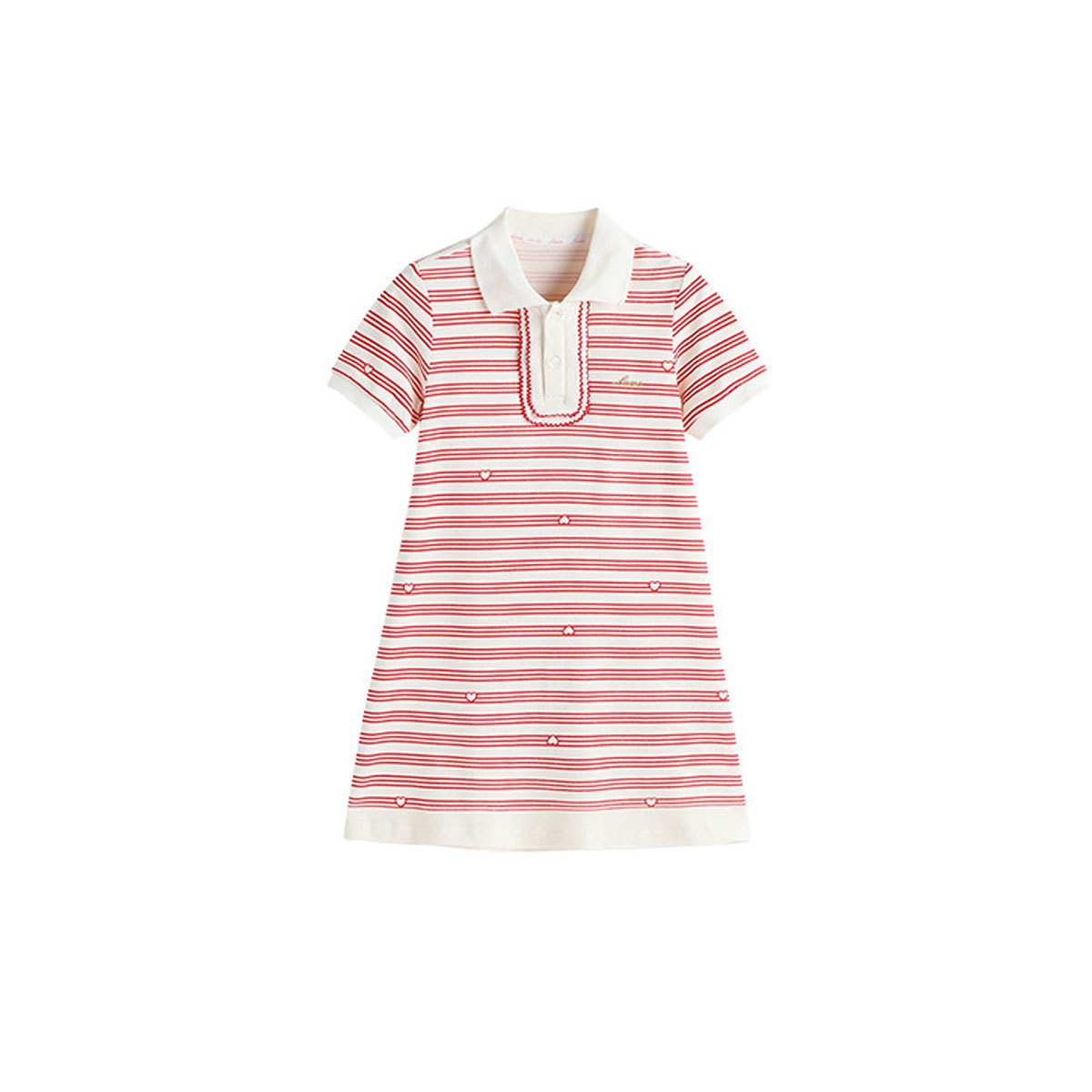 Ropa infantil LAVI, novedad de verano, vestido a rayas para niñas, vestido tipo Polo, vestido informal de línea A para niños medianos y grandes, vestido largo