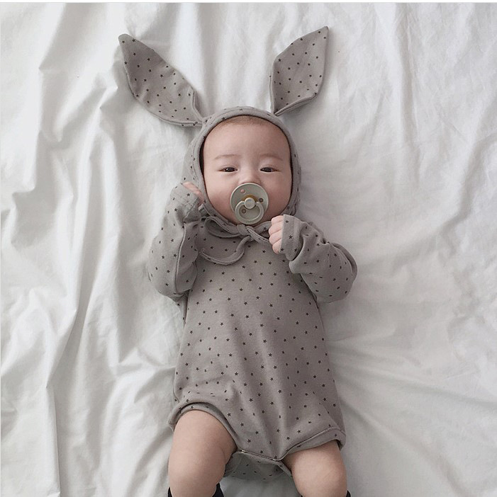 Baby A-Class Pure Cotton Romper Baby Clothes Spring and Summer Long-Sleeved Crawling Suit Newborn Can Wear Outside Onesie