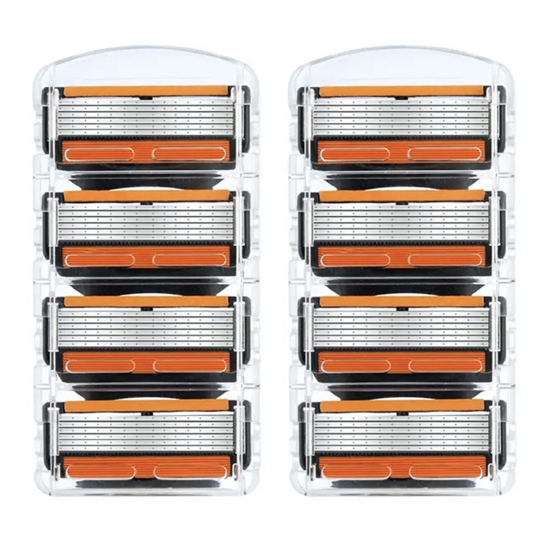 New upgraded wholesale six-layer razor 6-layer cutter head manual razor replacement blade universal Geely