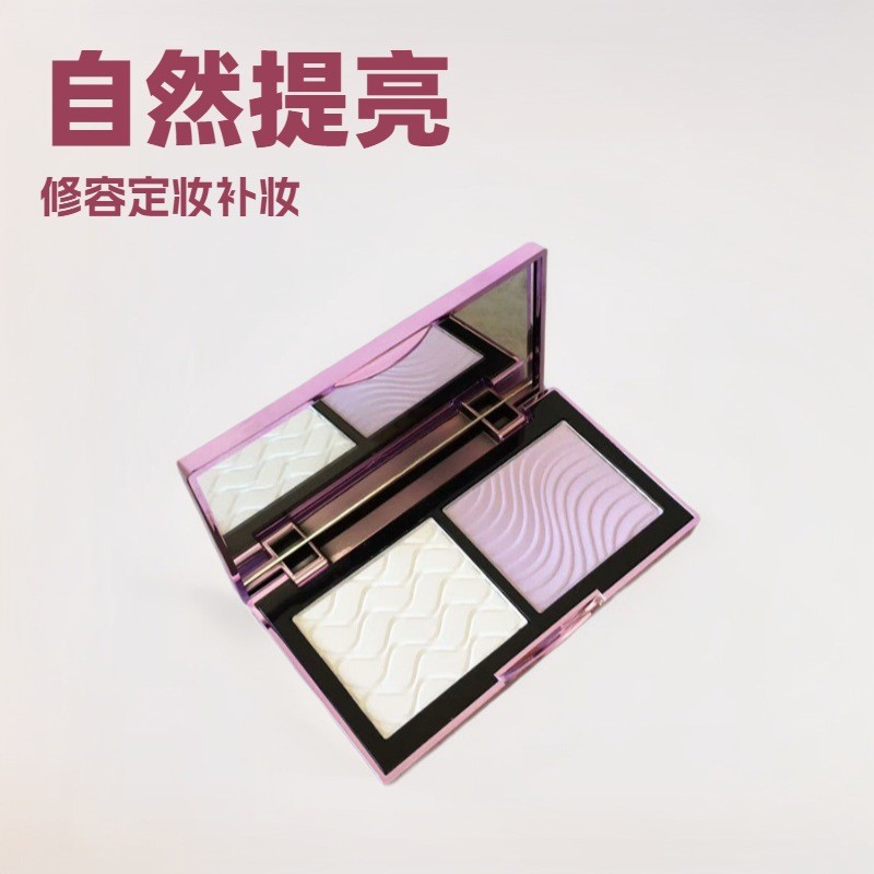 보라색과 흰색 케이크