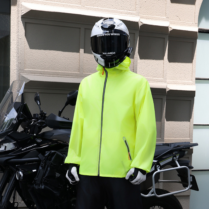 Ultra-Thin Raincoat Set for Men and Women, Full-Body Rain Protection, Breathable, Split-Type, Lightweight, Windproof and Rainproof for Outdoor Cycling