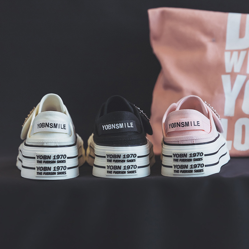 Women Casual Shoes Sneakers Side Zipper Platform Plus Size Vulcanized Shoes Loafers_voghion.com