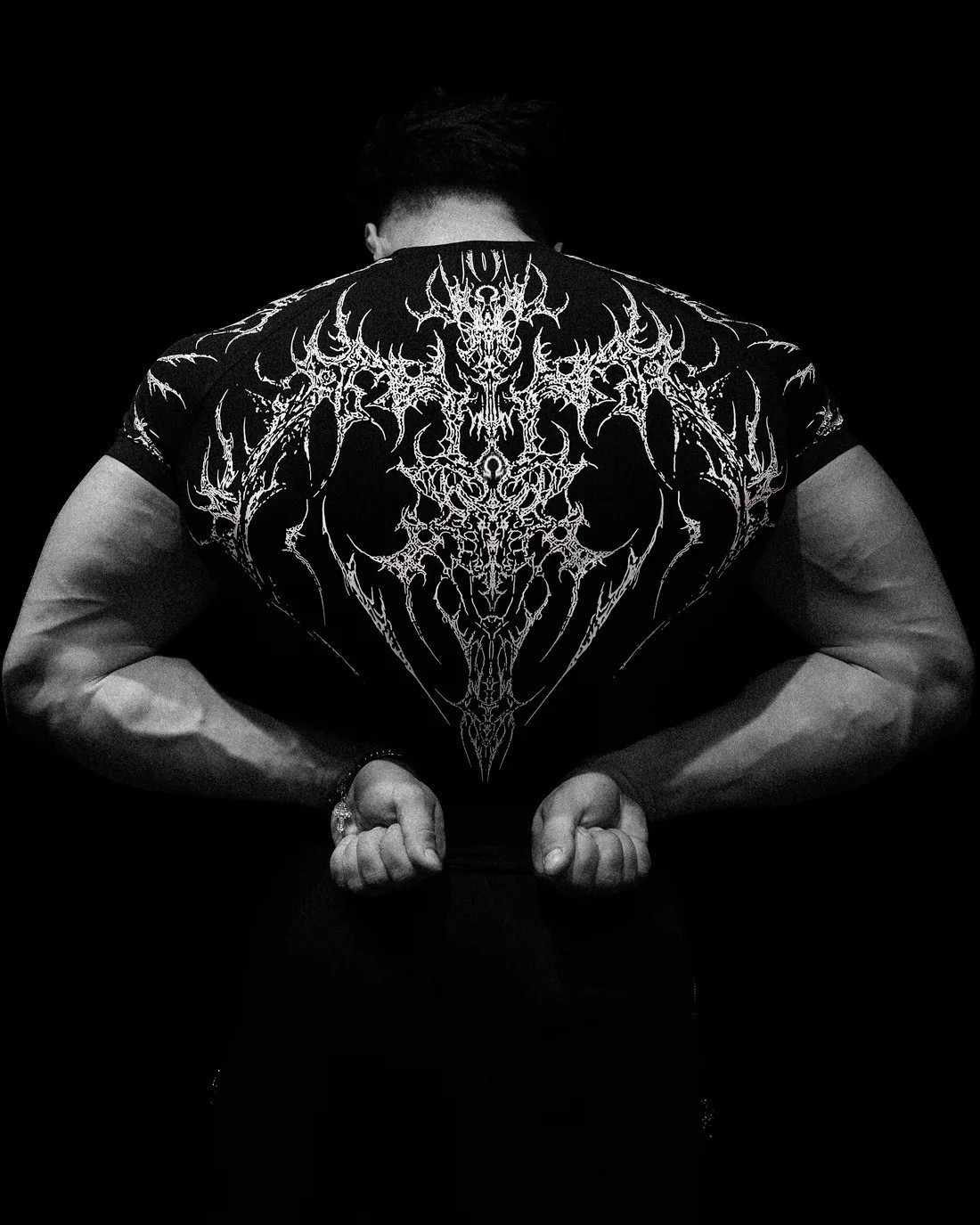 2026 Breathedivinity American Dark Style Sports Fitness Men's T-Shirt Quick-Dry Stretch Tight-Fitting Shirt 008_viptrois.com
