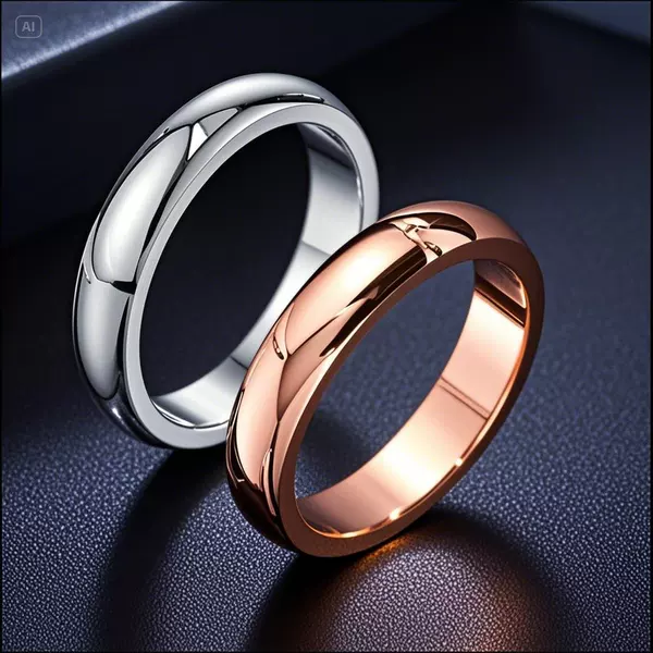 Stainless steel ring female non-fading niche wholesale Yiwu ins style golden cold index finger titanium ring ring
