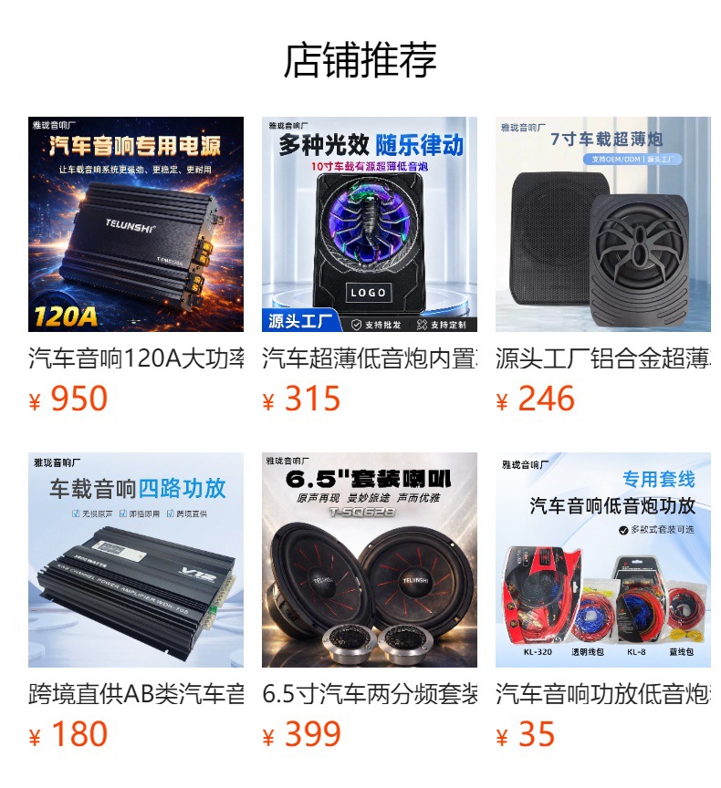 Factory Wholesale Car Audio Subwoofer Upgrade Modification Suitable for 6*9inch Small Steel Cannon Car Seat Ultra-Thin Cannon