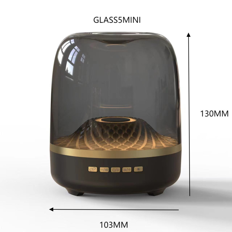 華強北ハーマンGLASS第4世代デスクトップコンピュータ用重低音Bluetoothカード挿入式スピーカー、ライブ配信用ミニスピーカー|undefined