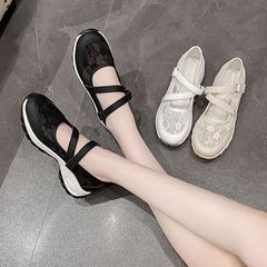 ソフトソールメッシュレースホワイトシューズ通気性軽量薄型メッシュシューズ女性のための 2025 春夏スポーツランニングカジュアルシューズ