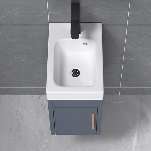 K9HX wholesale small apartment vertical waterproof space aluminum wall-mounted bathroom cabinet toilet washing machine side cabinet narrow side washing