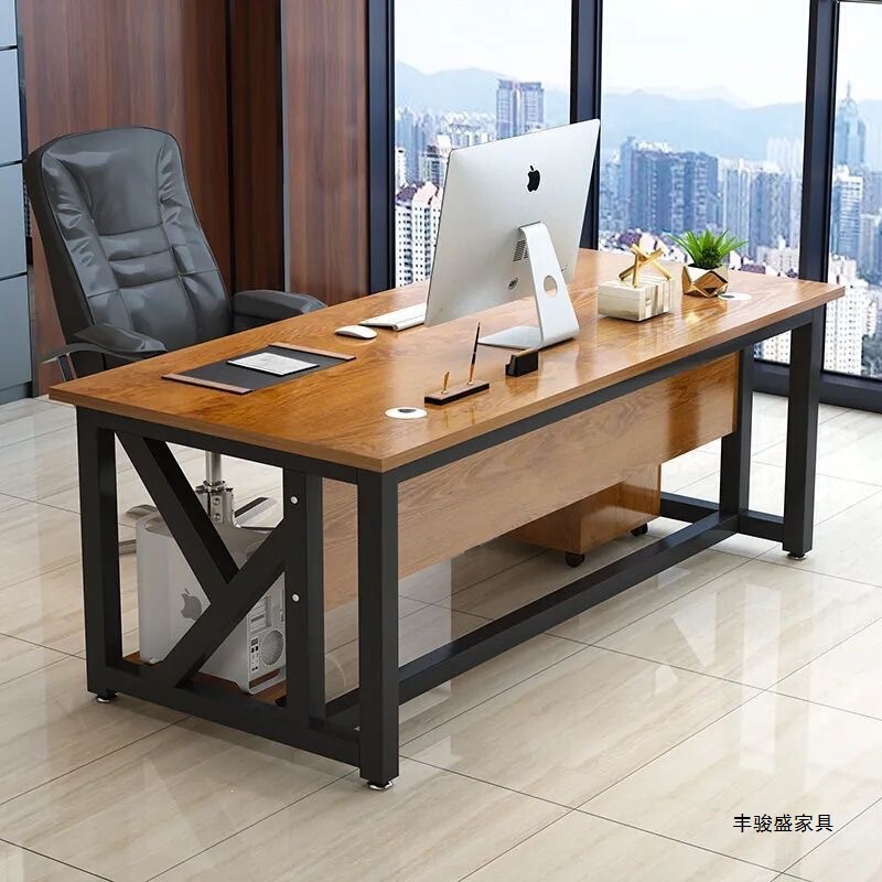 Fengjunsheng Modern Minimalist Staff Desk, Executive Desk, Office Desk, Financial Desk, Computer Desk, Thickened and Widened Office Desk