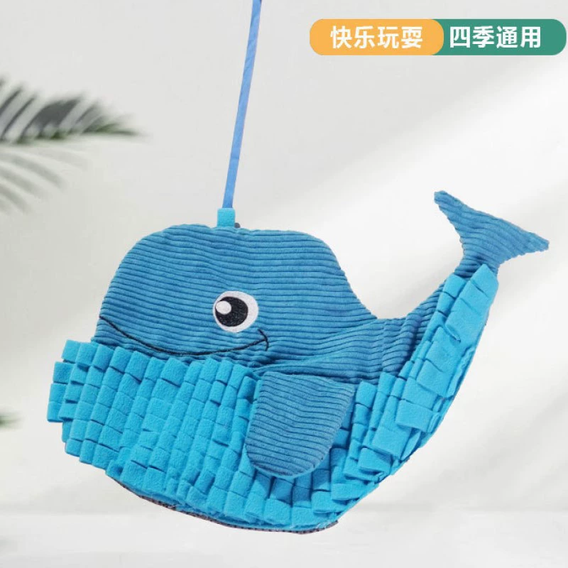 Синяя форма кита пахнет подушкой головоломки декомпрессия домашних животных обучающие игрушки собаки кошки универсальные