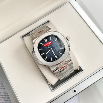 Cross-Border Patek Nautilus 5711 Mechanical Watch, Underwater Explorer, Luminous, Waterproof, Steel Strap, Mechanical Watch, Large Dial