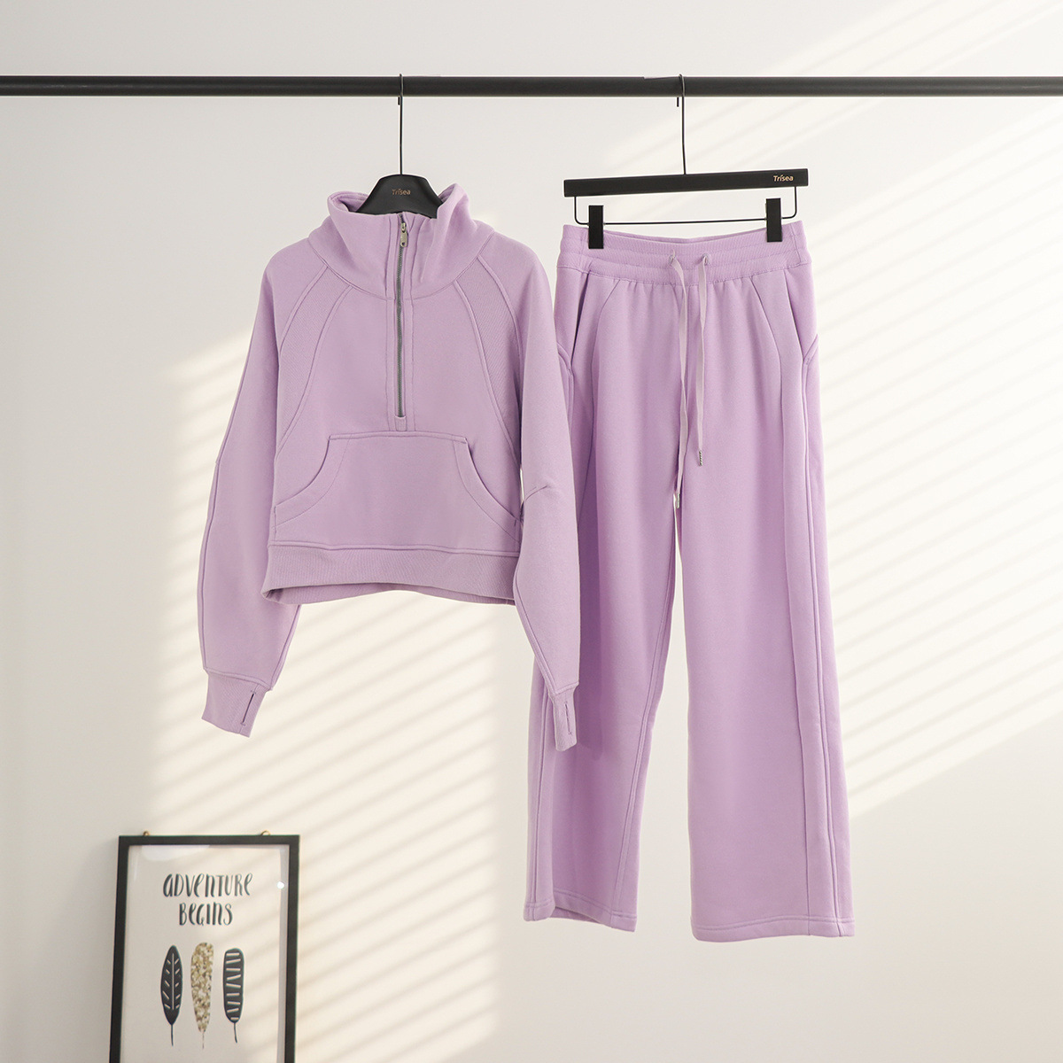 Lulu cuello suelto suéter de pantalones de vestir, cardigan de mujer, chaqueta de abrigo con camisa