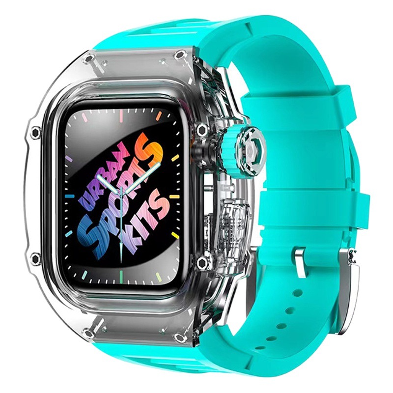 Modificado Richard AppleWatch vaina para Apple Watch S876 Correa iwatch funda protectora transparente