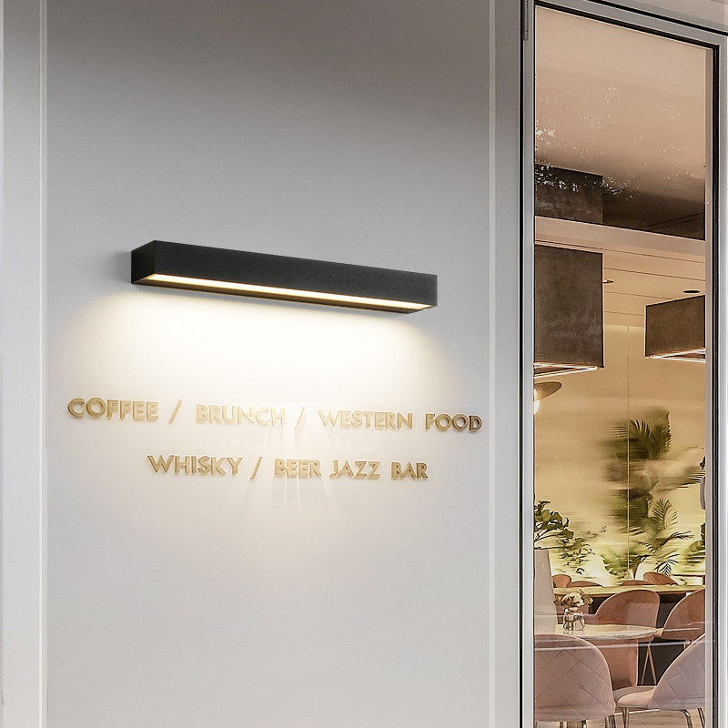 户外壁灯防水长条外墙灯庭院围墙店面门口广告招牌单头床头壁灯