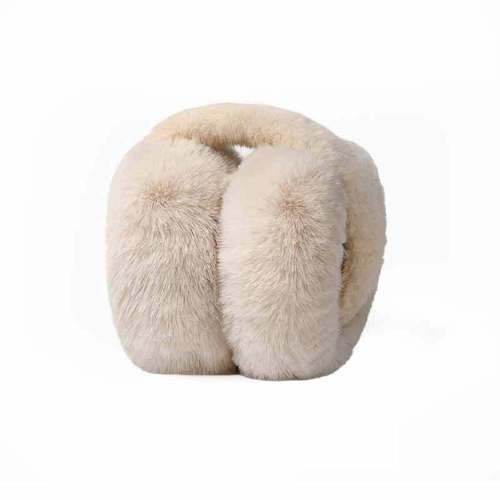 Fuzzy Ear Cover for Women, Winter Fashion, Warm Ear Protection for Cold Weather, Foldable Ear Mug for Students, Anti-Frost Ear Guard