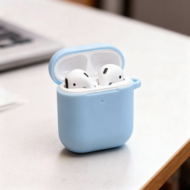 Silicone Bluetooth Headset Protective Cover Suitable for Apple Wireless Headset Shell All-Inclusive Dustproof AirPods 2 Generation Protective Cover
