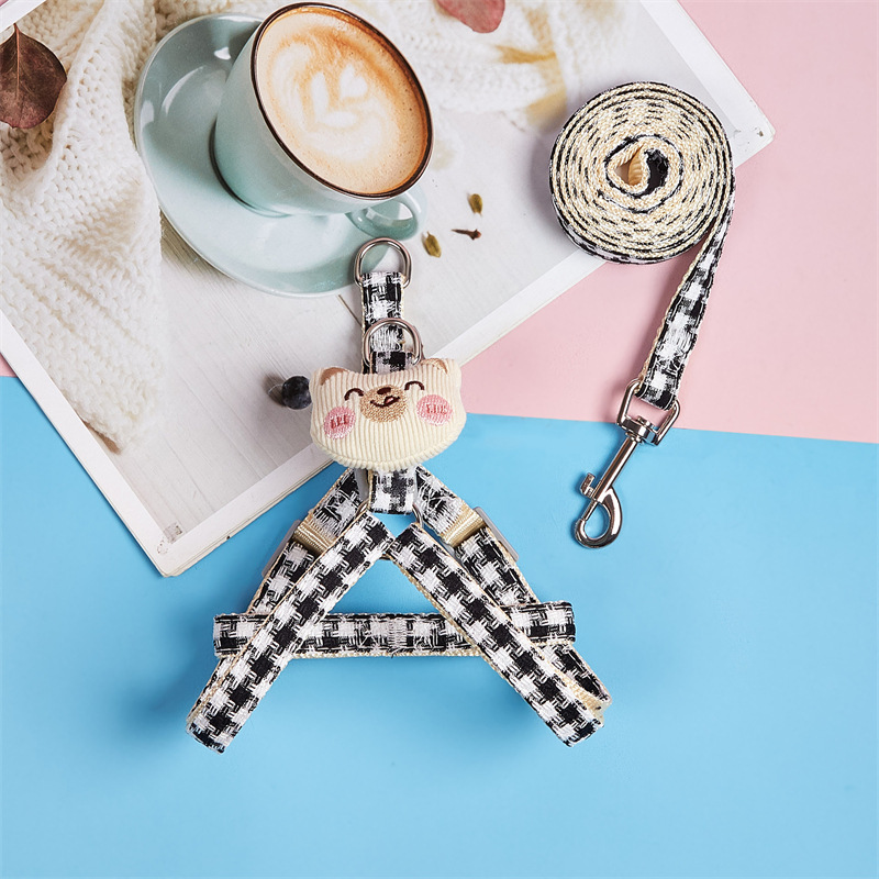 Transfronterizo nuevo oso marioneta correa de mascota traje de peluche ajustable anti-rotura correa de perro al por mayor