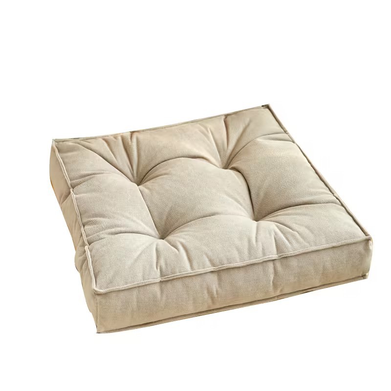 Nordic inswind cojín de color sólido de oficina Chenille espeso cojín de silla dormitorio ventana flotante Futon de arroz