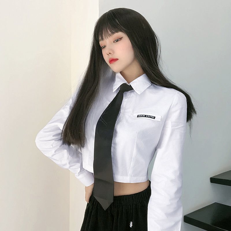 (2개) 2 조각 JK 유니폼 가을 뜨거운 소녀 세트 이른 가을 최고 디자인 틈새 짧은 셔츠 주름 치마를 원합니다