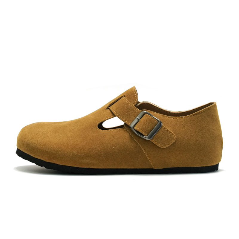 Ruizu – Chaussures décontractées unisexes à bout fermé en liège et daim pour homme et femme, nouvelle collection printemps-été_voghion.com