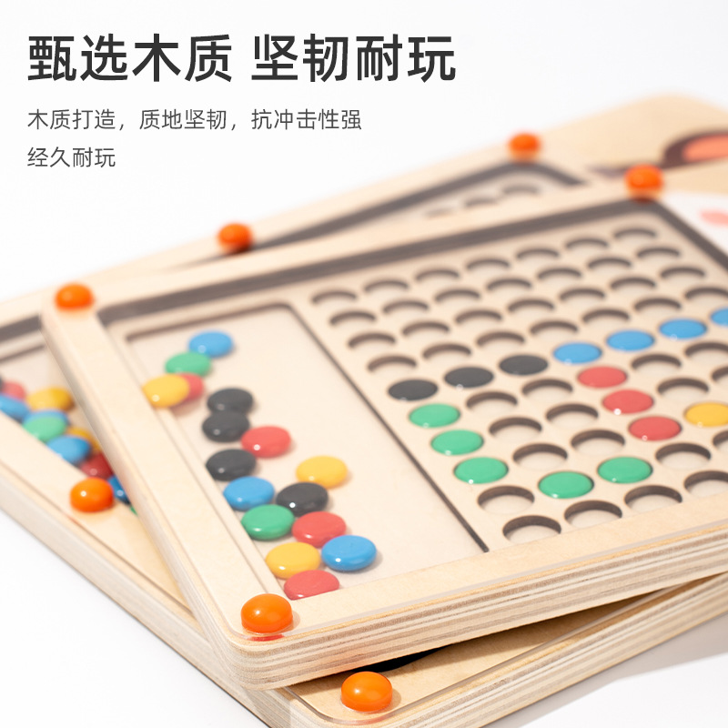 Rompecabezas para niños de 2 a 3 años Desarrollo intelectual Kindergarten 4 de 6 Niños y niñas Rompecabezas magnéticos ensamblados juguetes