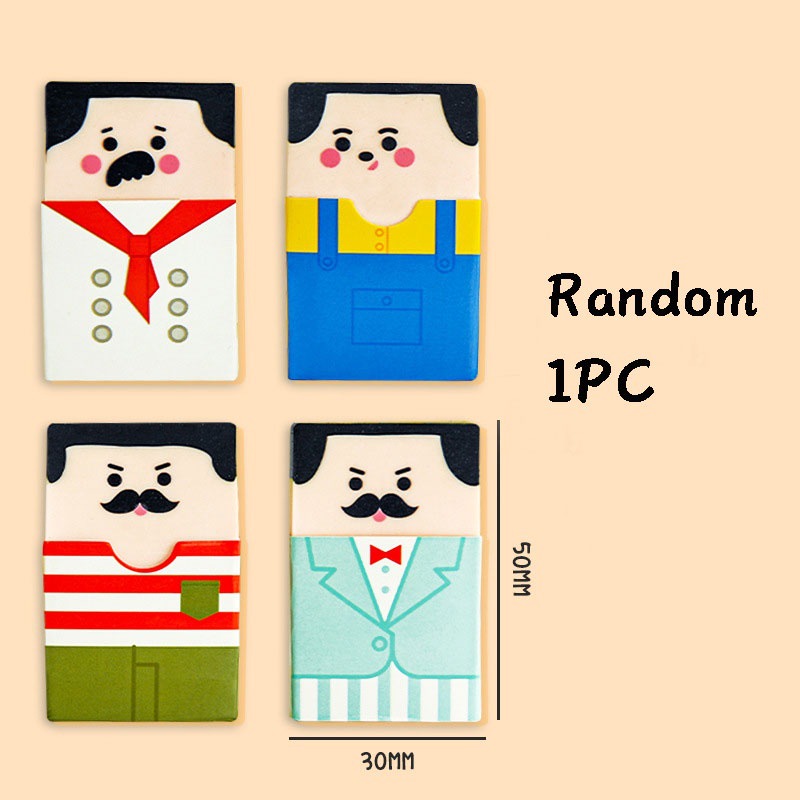 Borrador de Calvo dibujos animados divertido borrador inteligente borrador superior diseño creativo fácil de borrar