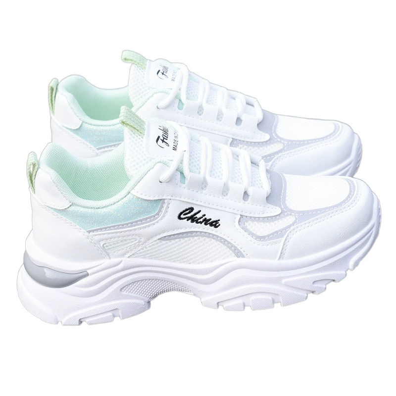 Summer breathable sports shoes, casual footwear, white shoes