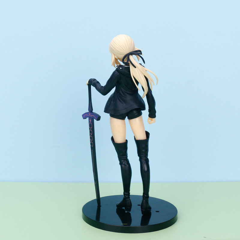 FATE ヘセバ・セイバー 黒のジャンヌ・ダルク・スカハ カジュアル服 騎士王 モデルフィギュア FGO フィギュア トレンド組み立て|undefined