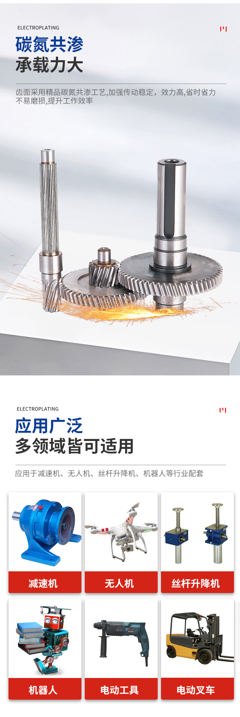 Wheelchair Gear Accessories, Helical Gear Gearbox, Small and Medium Module Reducer, Din6 Grade Fixed Bevel Gear Helical Gear