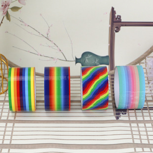 4.8CM Wide Rainbow Mixed Ball Tape Water Ball Tape Freehand Brushed Pilling Sticky Ball Tape Popular