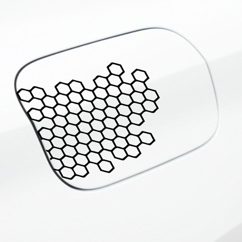 Hexagonal honeycomb-style car sticker for electric scooter, motorcycle, personalized modification, rear light sticker, grid pattern car decal