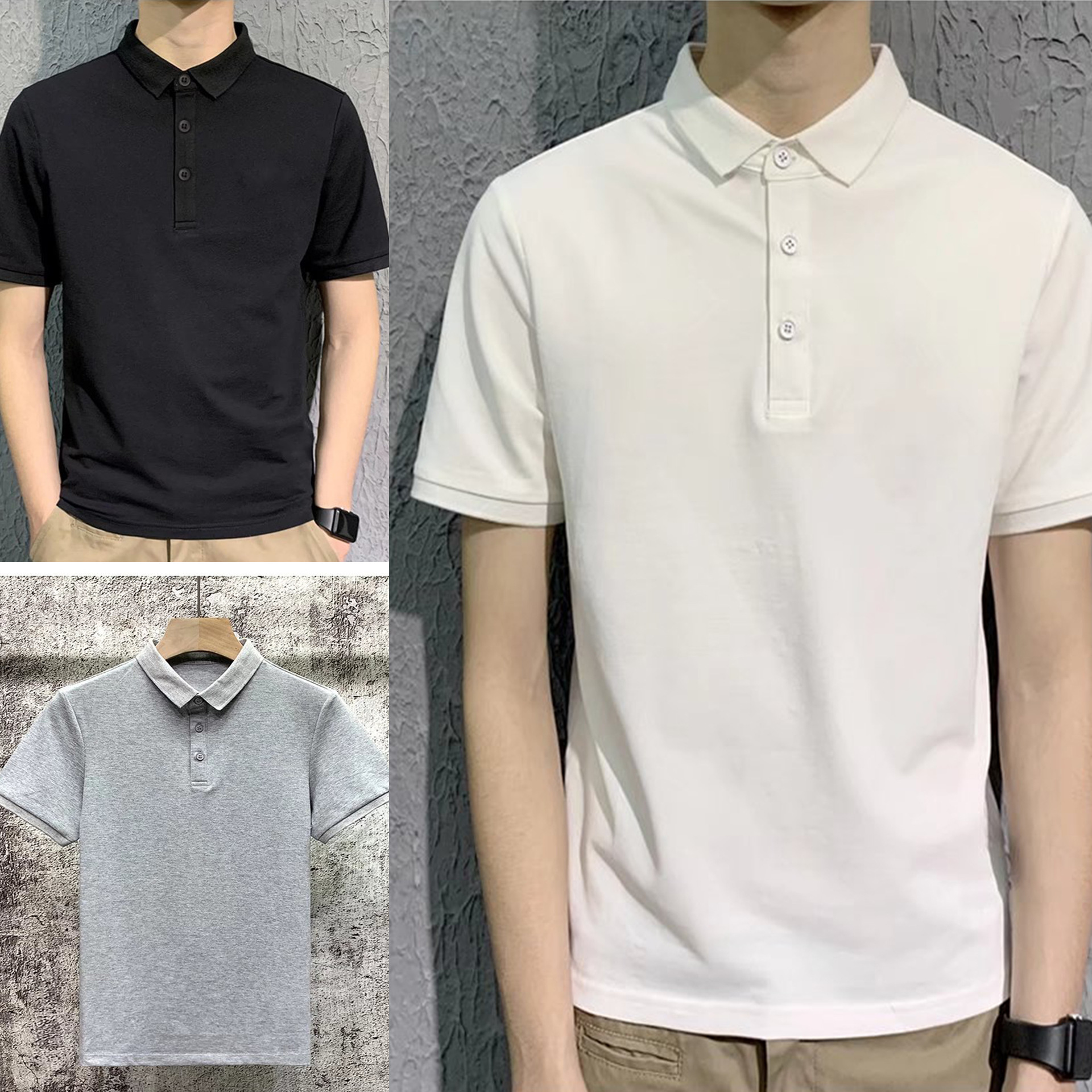 Polo shirt work clothes enterprise group lapel short-sleeved T-shirt men's cultural shirt advertising shirt short-sleeved golf T-shirt