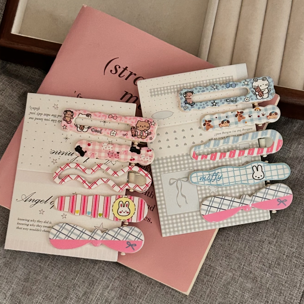 Rabbit Duckbill Clip, Niche Sweet Ins-Style Side Bangs Clip, Cartoon Hairpin for Girls, Exquisite High-End Hair Accessory