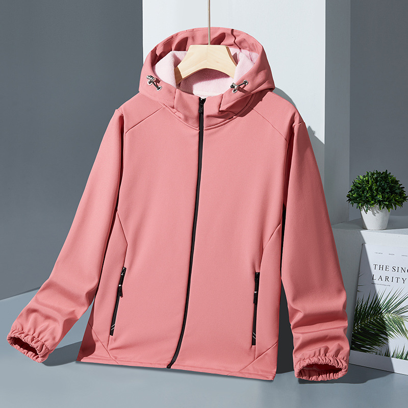 2025 primavera y otoño al aire libre abrigo de asalto grueso abrigo con capuchón abrigo a prueba de viento impermeable traje de montaña pareja el mismo