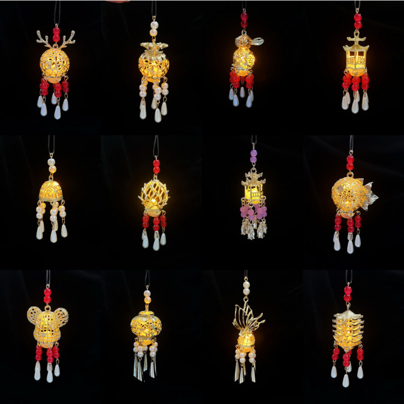 Ancient Style Luminous Pendant, Palace Lantern Tassel, High-End Accessories, Light Luxury Pendants, Refrigerator Magnets, Hairpins, Necklaces, Bracelets Ancient Style Luminous Pendant, Palace Lantern Tassel, High-End Accessories, Light Luxury Pendants, Refrigerator Magnets, Hairpins, Necklaces, Bracelets