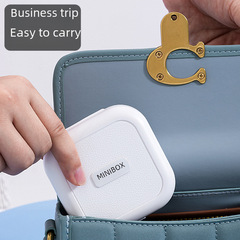 Amazon Portable Simple Sealed Medicine Box Moistureproof Weekly Pill Box Dividing Storage Box PP Plastic Box