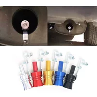 Turbine whistle exhaust sound simulator, universal car & motorcycle, aluminum‑style, S–XL, multicolor