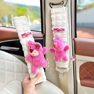 Seat belt shoulder pad | Cartoon Cute, High-End Car Interior
