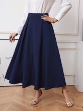 X 49520 Elegant Loose Long High Waist Skirt ��ɫ��������ȹ