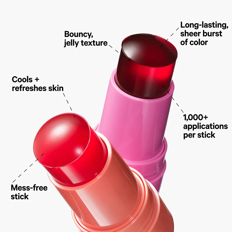 TF&TU jelly blush stick lipstick blush lip cheek dual use four color Q elastic natural contouring color brightening_voghion.com