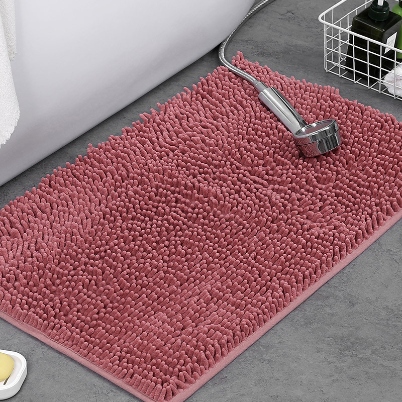 Alfombrilla de baño Alfombra absorbente de agua en la puerta del baño Alfombrilla antideslizante de chenilla Alfombrilla de entrada Alfombrilla de baño