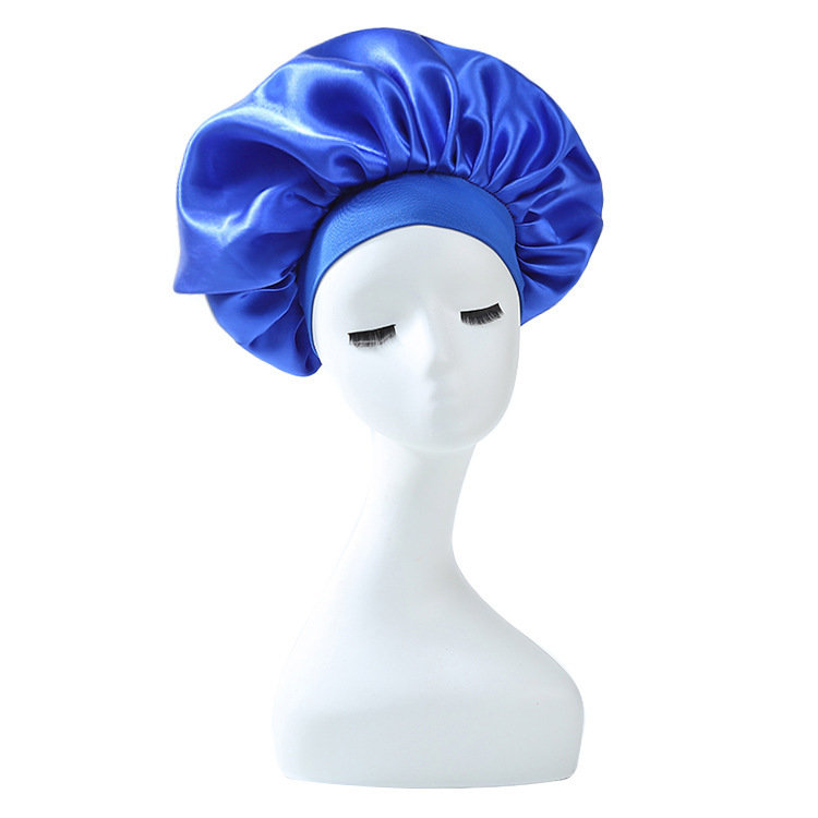 Amazon transfronterizo amplio borde alto elástico sombrero de dormir sombrero de quimioterapia sombrero para el cabello sombrero para el cabello seco